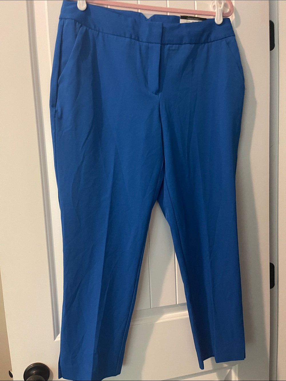 jcpenney Luxury Blue Straight-Leg Dress Pants